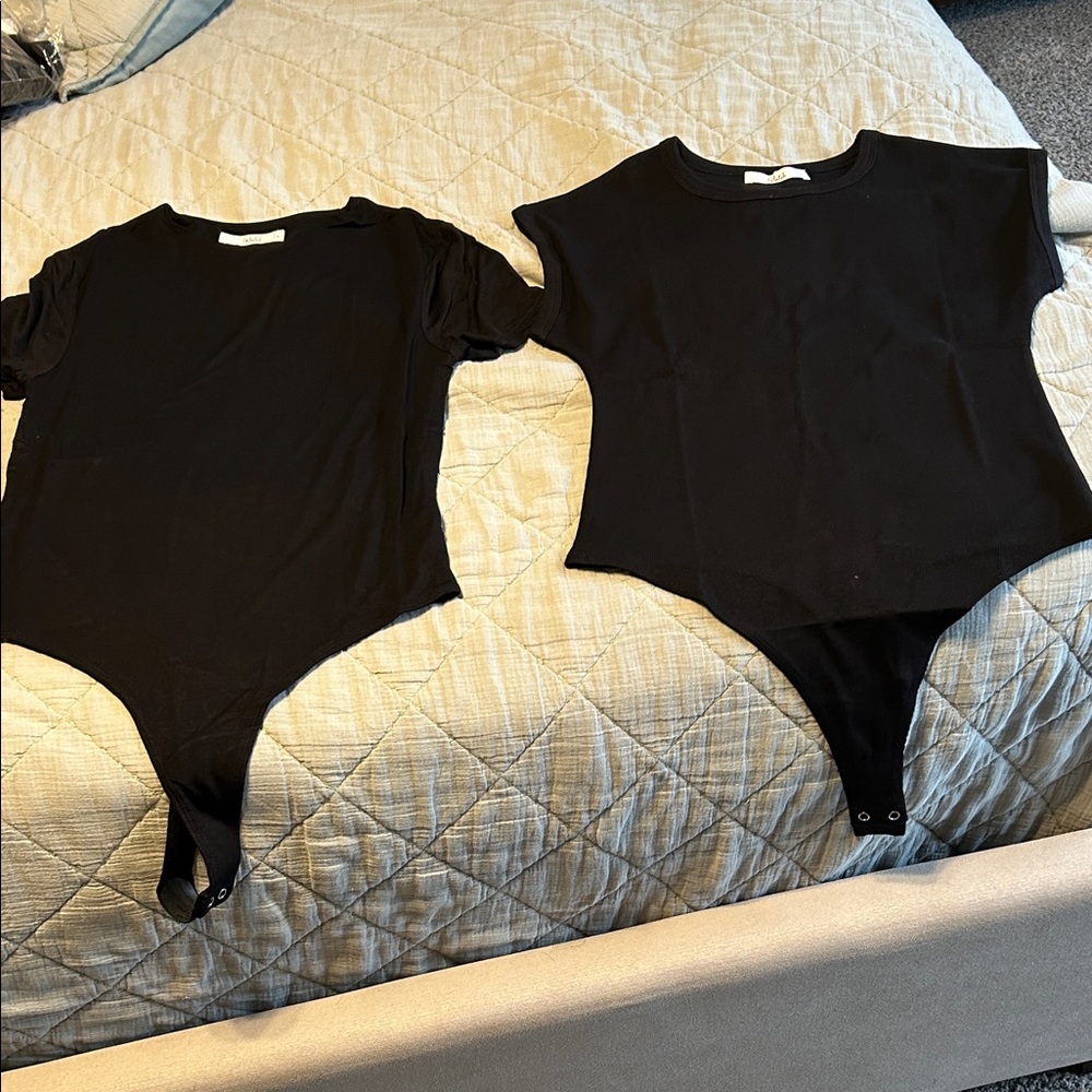 Talulah- women’s Black One-Piece Bodysuit- size large